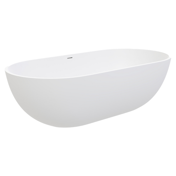 Fienza 1780mm Nero Solid Surface Bath Matte White
