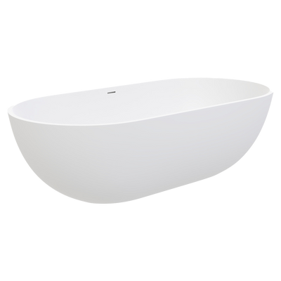Fienza 1780mm Nero Solid Surface Bath Matte White