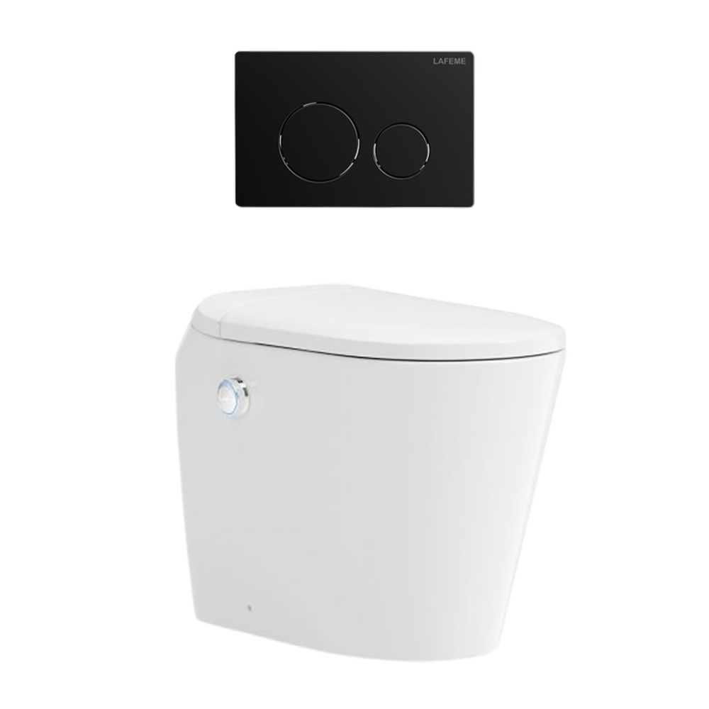 The Lafeme Smart Toilet is a modern bathroom solution that offers maximum comfort and convenience. It features a range of advanced technologies, such as a heated seating system with five different temperature levels and an overheating protection feature to keep you safe from any potential damages. In addition, the tank