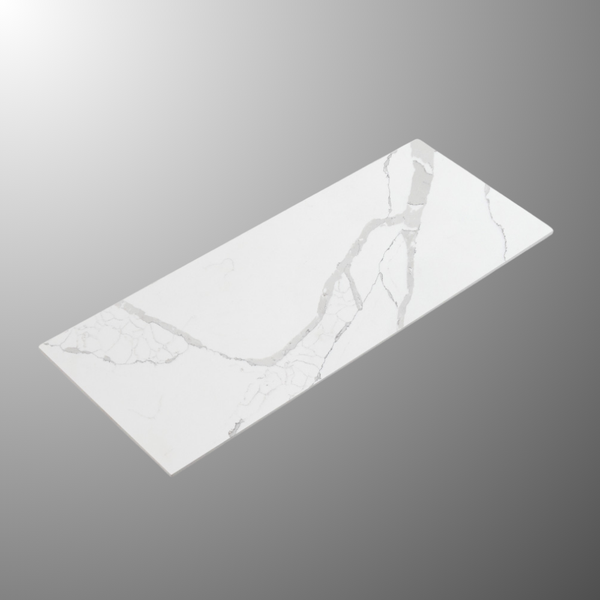 Aulic Palis White Flat Stone Top (No Holes) 1200mm