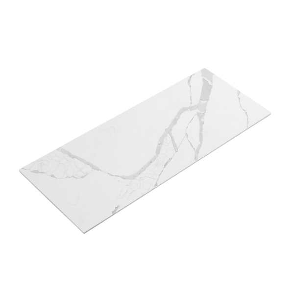 Aulic Palis White Flat Stone Top (No Holes) 1200mm
