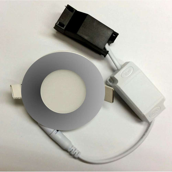 Telbix Stow Round Down Wall Light Nickel 3000K