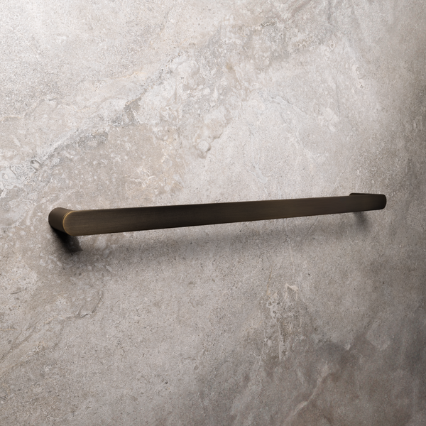 Alma Ascari Brushed Vintage Antique Brass 600 Single Towel Rail