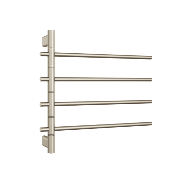 Thermogroup Thermorail Swivel Heated Towel Rail Brushed Nickel