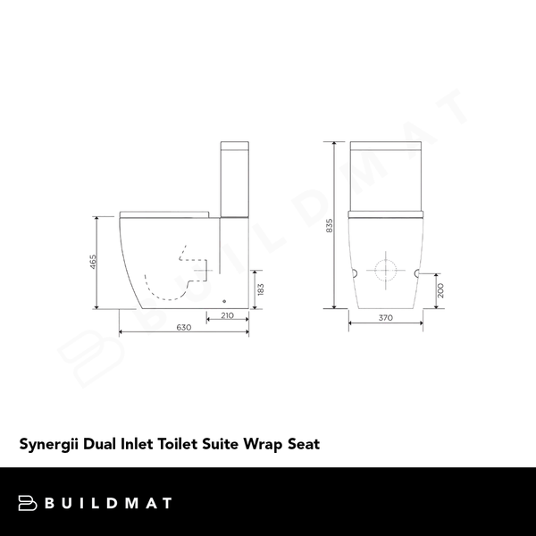 Arcisan Synergii Dual Inlet Toilet Suite Wrap Seat