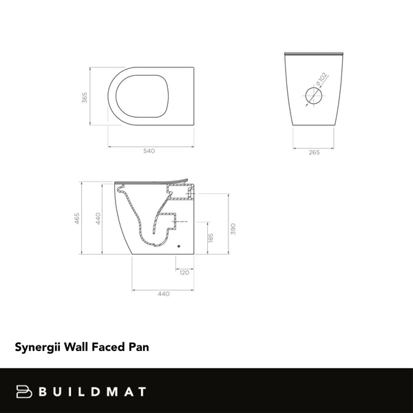 Arcisan Synergii Wall Faced Pan Slimline Seat