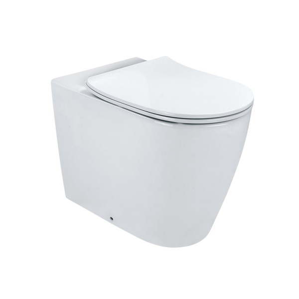 Arcisan Synergii Wall Faced Pan Suite with In-Wall Cistern Slimline Seat White