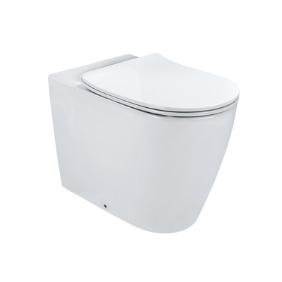 Arcisan Synergii Wall Faced Pan Suite with In-Wall Cistern Slimline Seat White