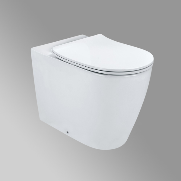 Arcisan Synergii Wall Faced Pan Suite with In-Wall Cistern Slimline Seat White