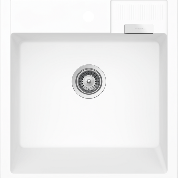 Schock Kallio Single Bowl Day With 1 Tap Hole White
