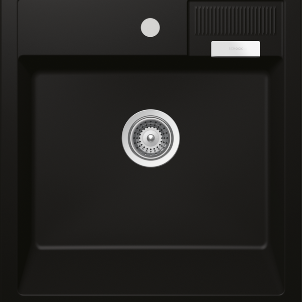 Schock Kallio Single Bowl Night With 1 Tap Hole Black