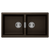 Schock Horizont Double Bowl Undermount Bronze
