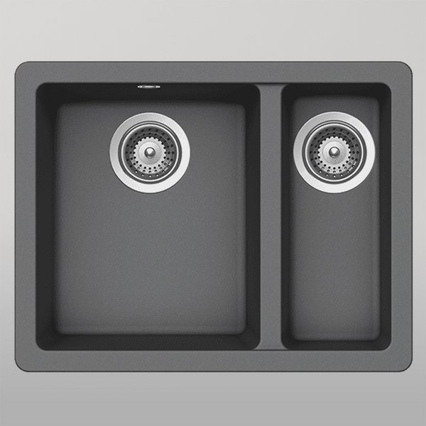 Schock Quadro One And 1/3 Bowl Croma Grey