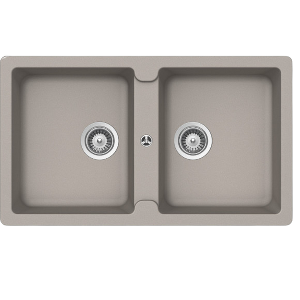 Schock Typos Double Bowl Nth Concrete Grey