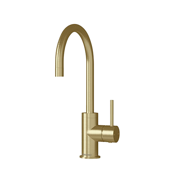 Stiebel Eltron Design-Kollektion Gooseneck Open Vented Sink Mixer Brushed Gold