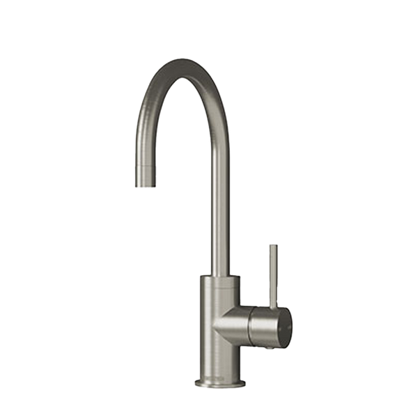 Stiebel Eltron Design-Kollektion Gooseneck Open Vented Sink Mixer Brushed Nickel