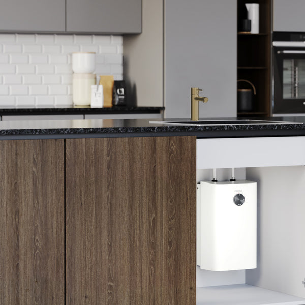 Stiebel Eltron Design-Kollektion Fixed Open Vented Sink Mixer Brushed Gold