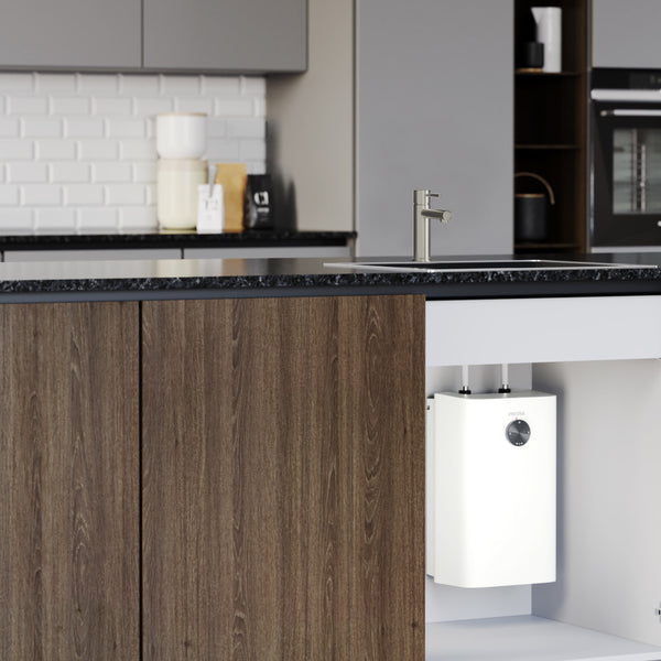 Stiebel Eltron Design-Kollektion Fixed Open Vented Sink Mixer Brushed Nickel