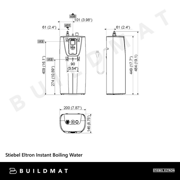 Stiebel Eltron Instant Boiling Water Brushed Chrome
