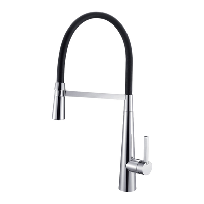 Arcisan Kitchen Sink Mixer with Nozzle On Black Hose Chrome