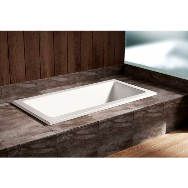 Arcisan Axus 1700mm Acrylic Inset Bath Gloss White
