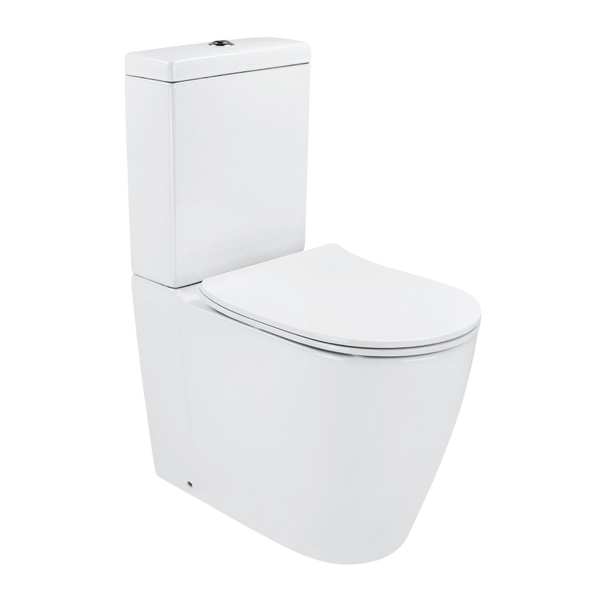 Arcisan Synergii Dual Inlet Toilet Suite with Slim Line Seat White