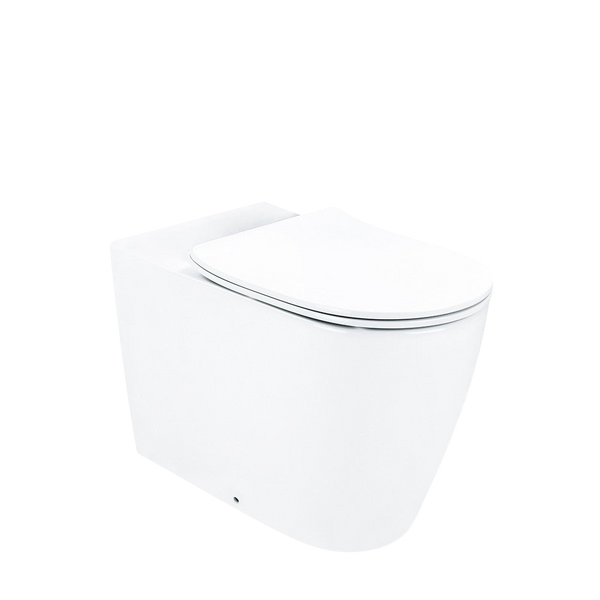 Arcisan Synergii EL 610mm Wall Faced Toilet Suite with In Wall Cistern and Slim Line Seat White