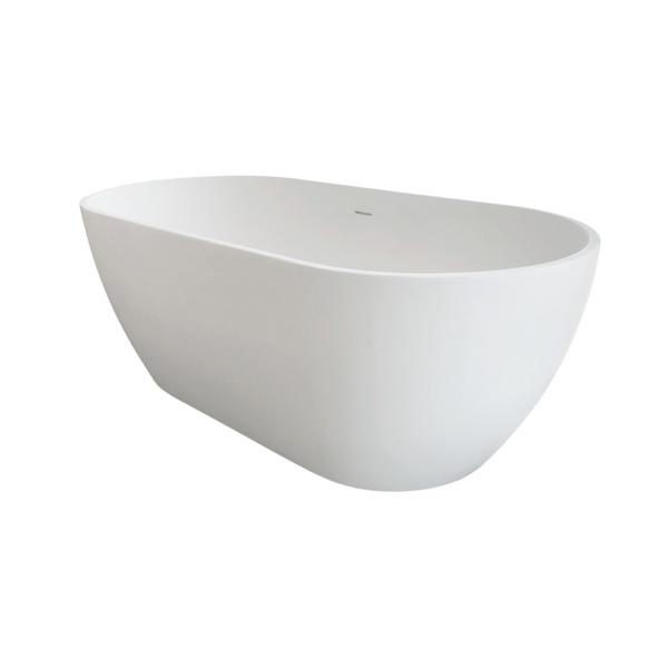 Arcisan Synergii 1500mm Freestanding Acrylic Bath with Overflow Matte White
