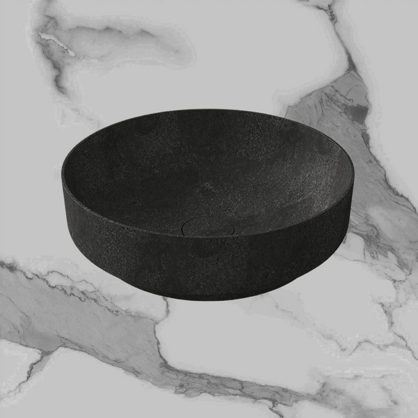 Arcisan Arcistone Synergii Stone 400mm Round Above Counter Basin Pietra Grey