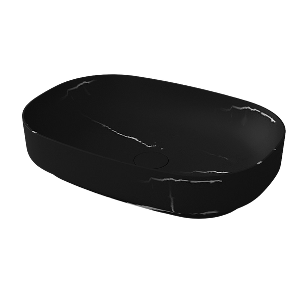 Arcisan Arcistone Synergii Stone 550mm Above Counter Basin Nero Marquina