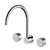 Arcisan Trillion Wall Mount Kitchen or Laundry Set with Swivel Spout Chrome
