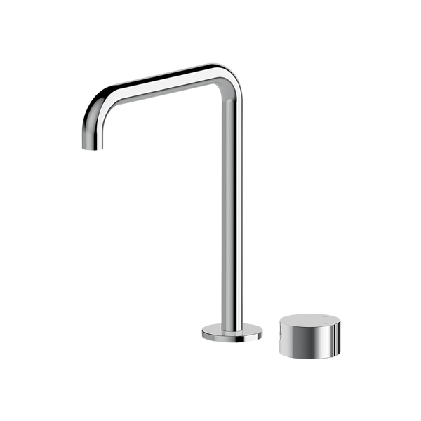 Arcisan Venn 2-Hole Basin Progressive Mixer with Extended Height Squareline Spout Chrome
