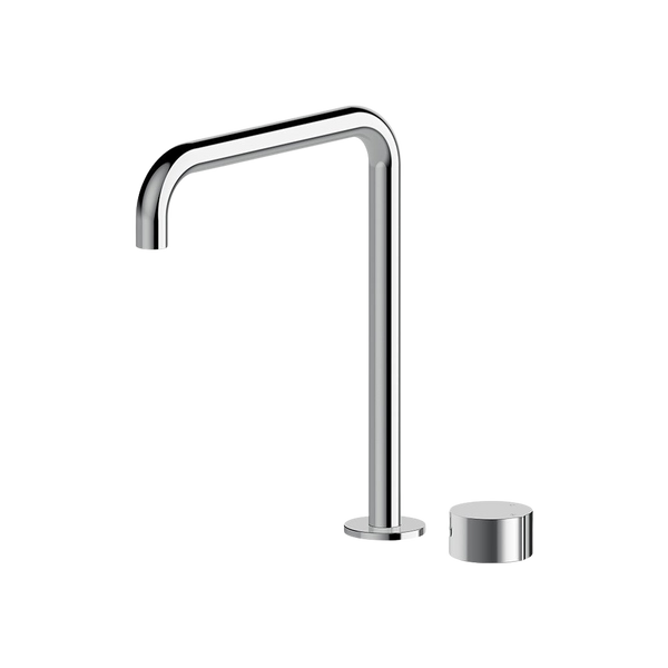 Arcisan Venn 2-Hole Sink Progressive Mixer with Swivel Squareline Spout Chrome