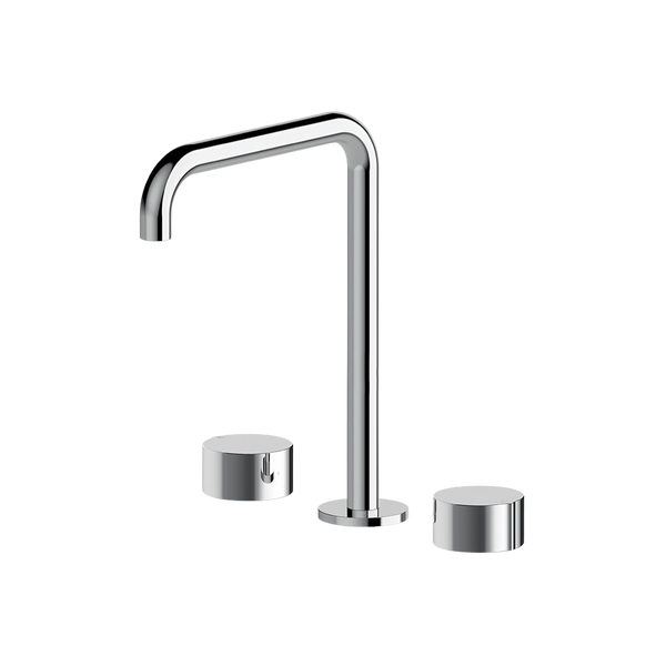 Arcisan Venn Basin Set with Extended Height Squareline Spout Chrome