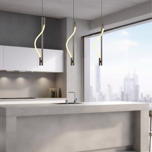 Telbix Taft 75cm Pendant Gunmetal