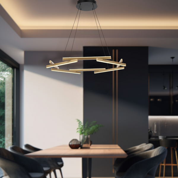 Telbix Tarson 1 Tier Pendant Black