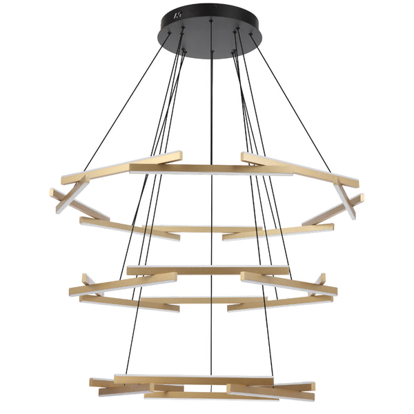 Telbix Tarson 3 Tier Pendant Black