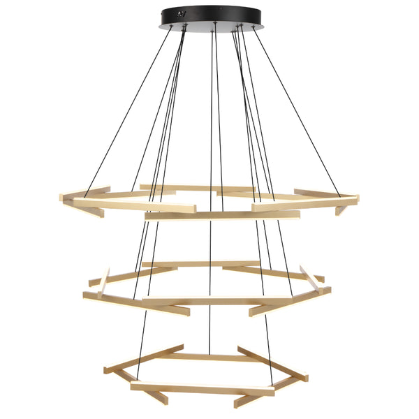 Telbix Tarson 3 Tier Pendant Black