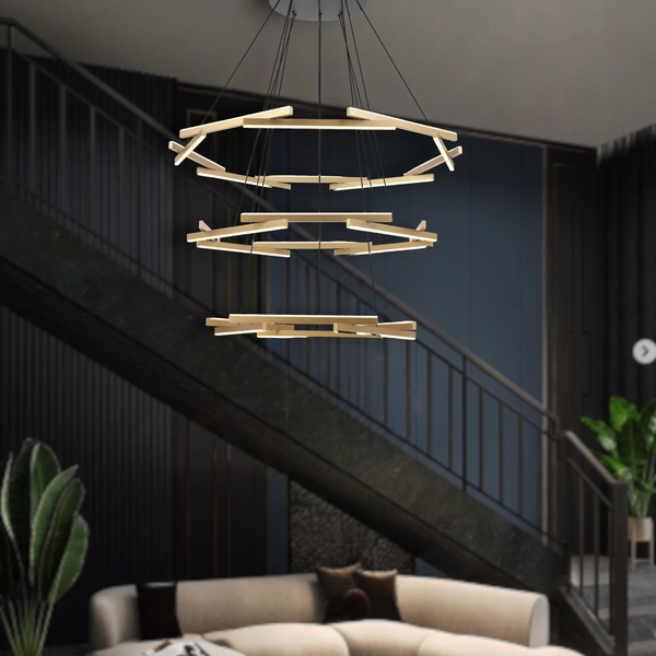 Telbix Tarson 3 Tier Pendant Black