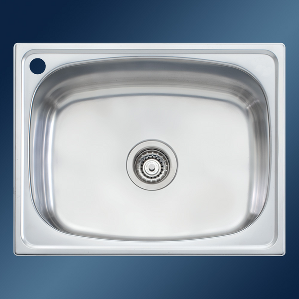 Oliveri 45L Inset Tub Left Taphole Stainless Steel Sink
