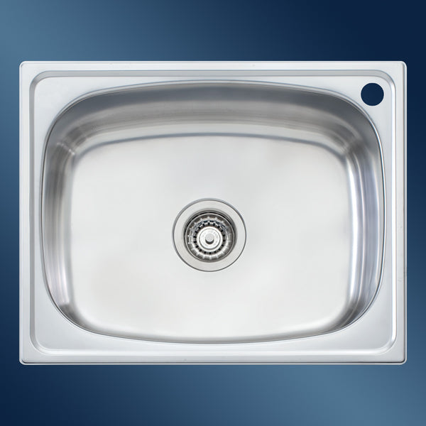 Oliveri 45L Inset Tub Right Taphole Stainless Steel Sink