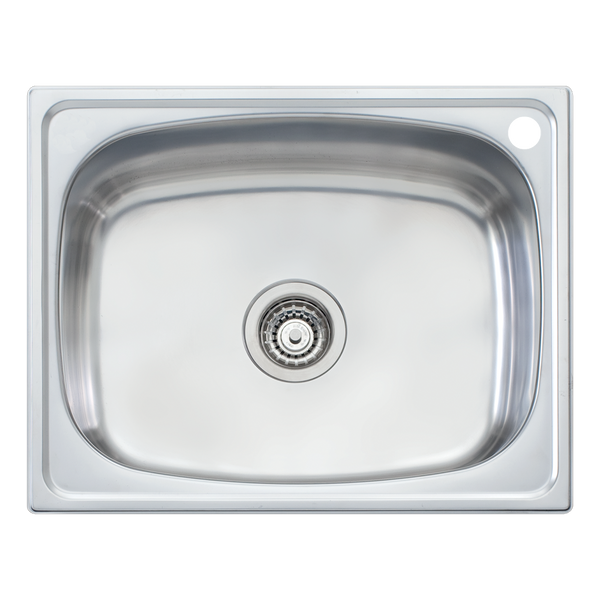 Oliveri 45L Inset Tub Right Taphole Stainless Steel Sink