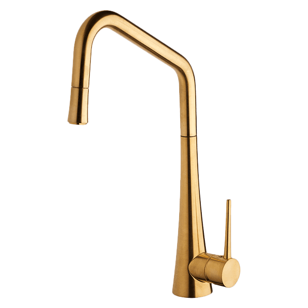 Armando Vicario Tink-D Kitchen Mixer With Pull-Out Brushed Gold