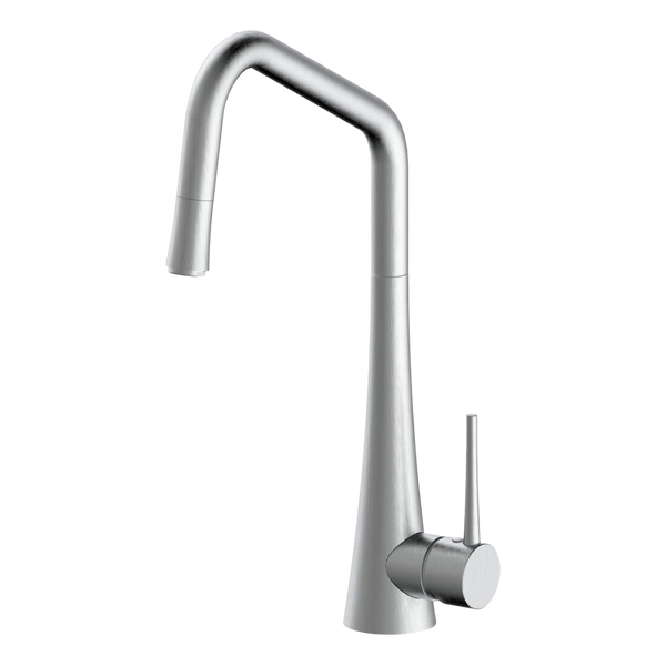 Armando Vicario Tink-D Kitchen Mixer with Pull-Out Brushed Nickel Lead Free
