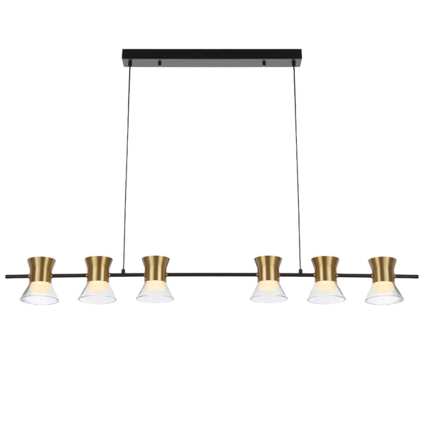 Telbix Tipico 6 Light Pendant Gold