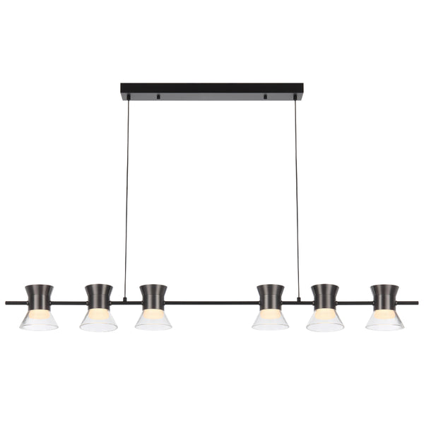 Telbix Tipico 6 Light Pendant Gunmetal