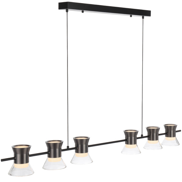 Telbix Tipico 6 Light Pendant Gunmetal