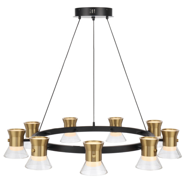 Telbix Tipico 9 Light Pendant Gold