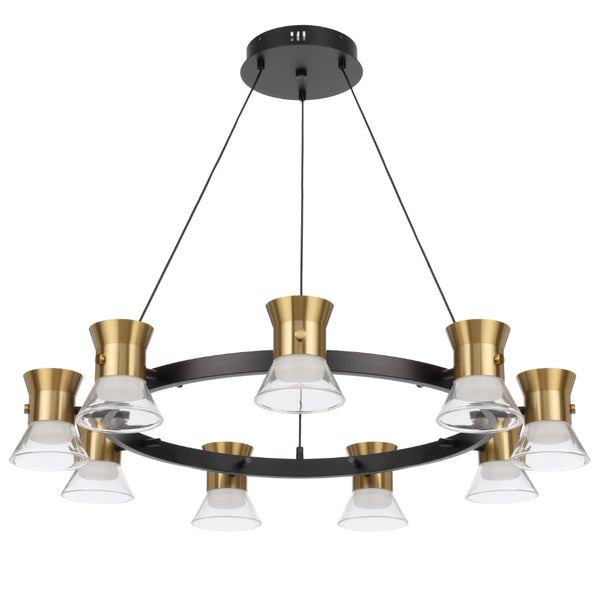 Telbix Tipico 9 Light Pendant Gold