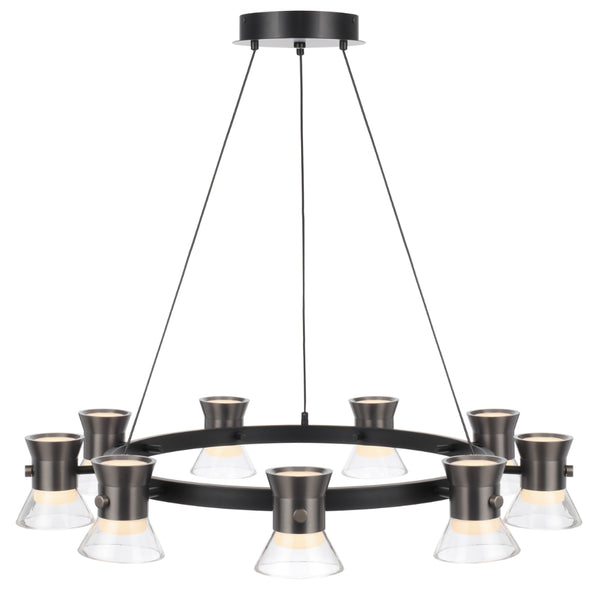 Telbix Tipico 9 Light Pendant Gunmetal